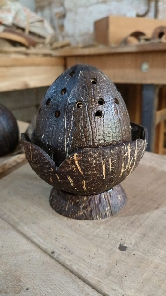 Eco-Friendly Wooden Dhoop Holder – Natural & Elegant Incense Stand