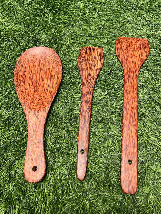 Eco-Friendly Wooden Ladle & Flipper Set – Sustainable Cooking Essentials