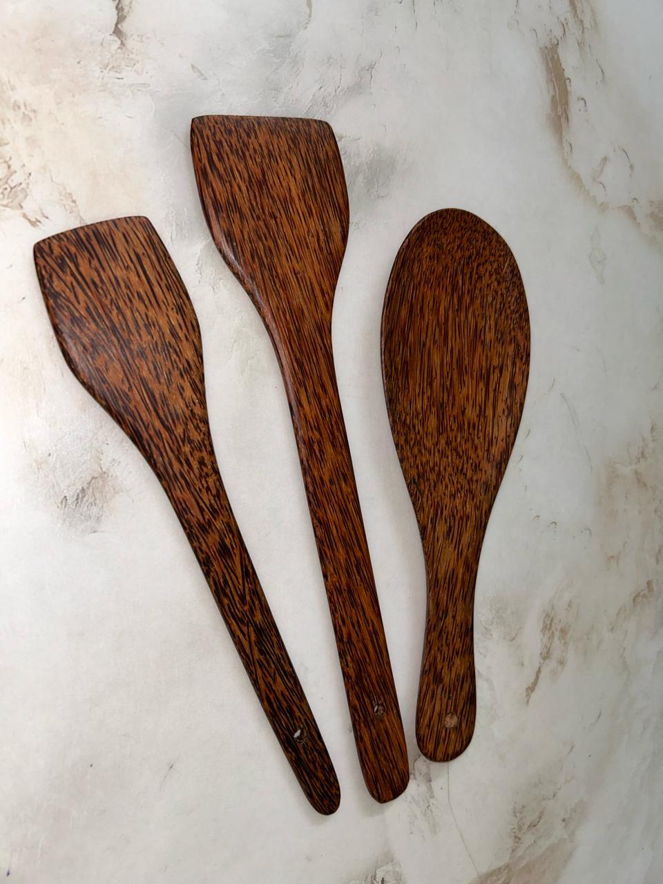 Eco-Friendly Wooden Ladle & Flipper Set – Sustainable Cooking Essentials